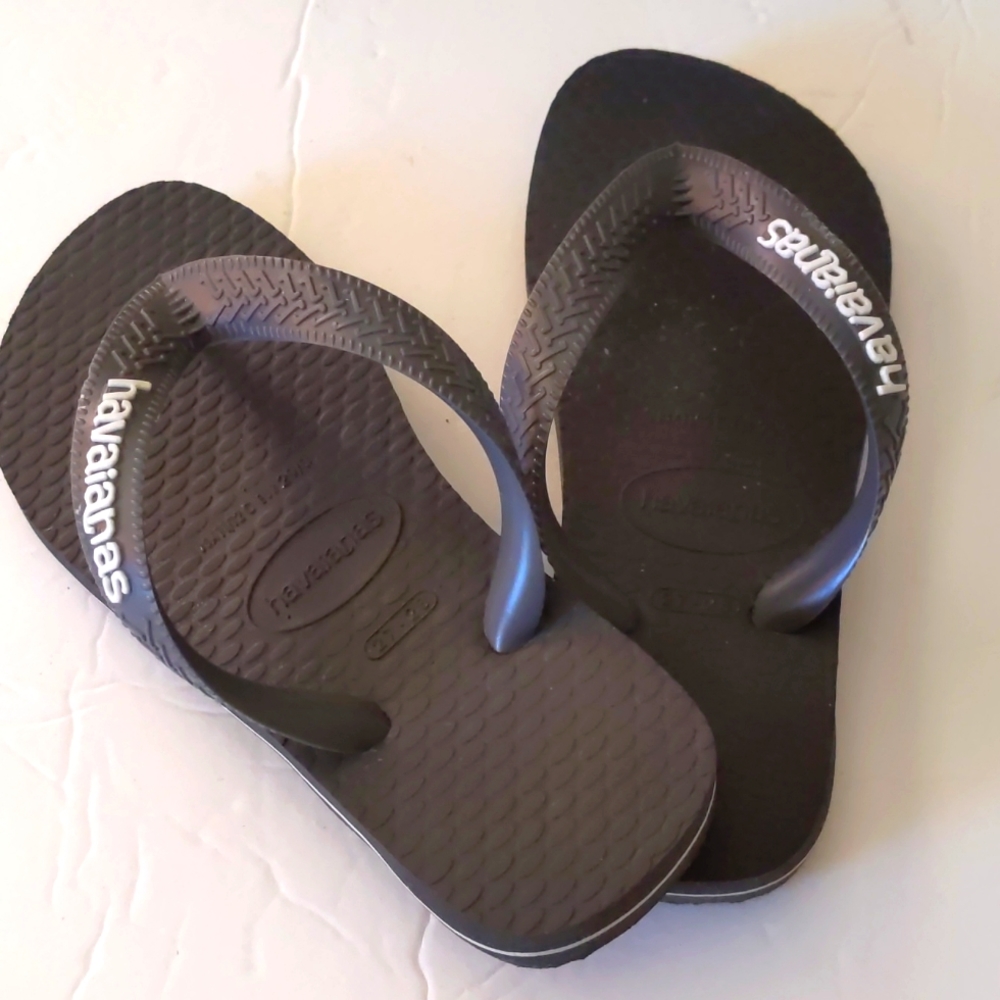 Havaianas Kids Black Flip Flop Size 11/12